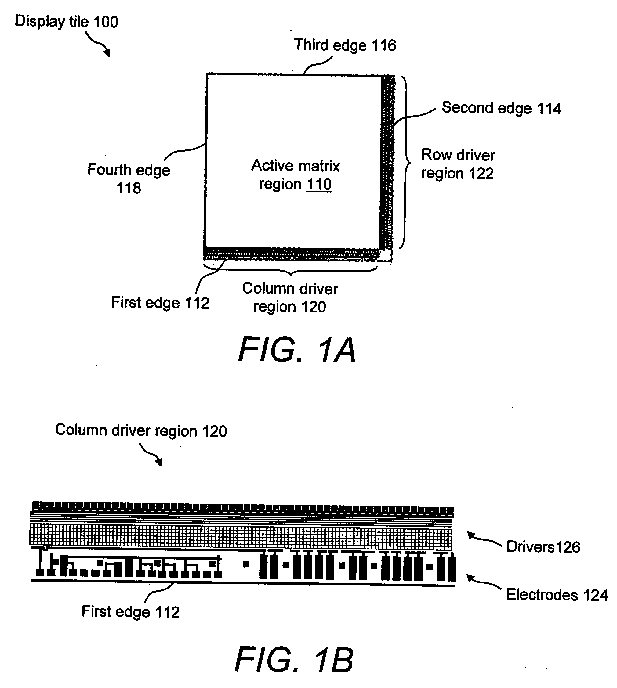 Scalable tiled display assembly for forming a large-area flat-panel display by using modular display tiles