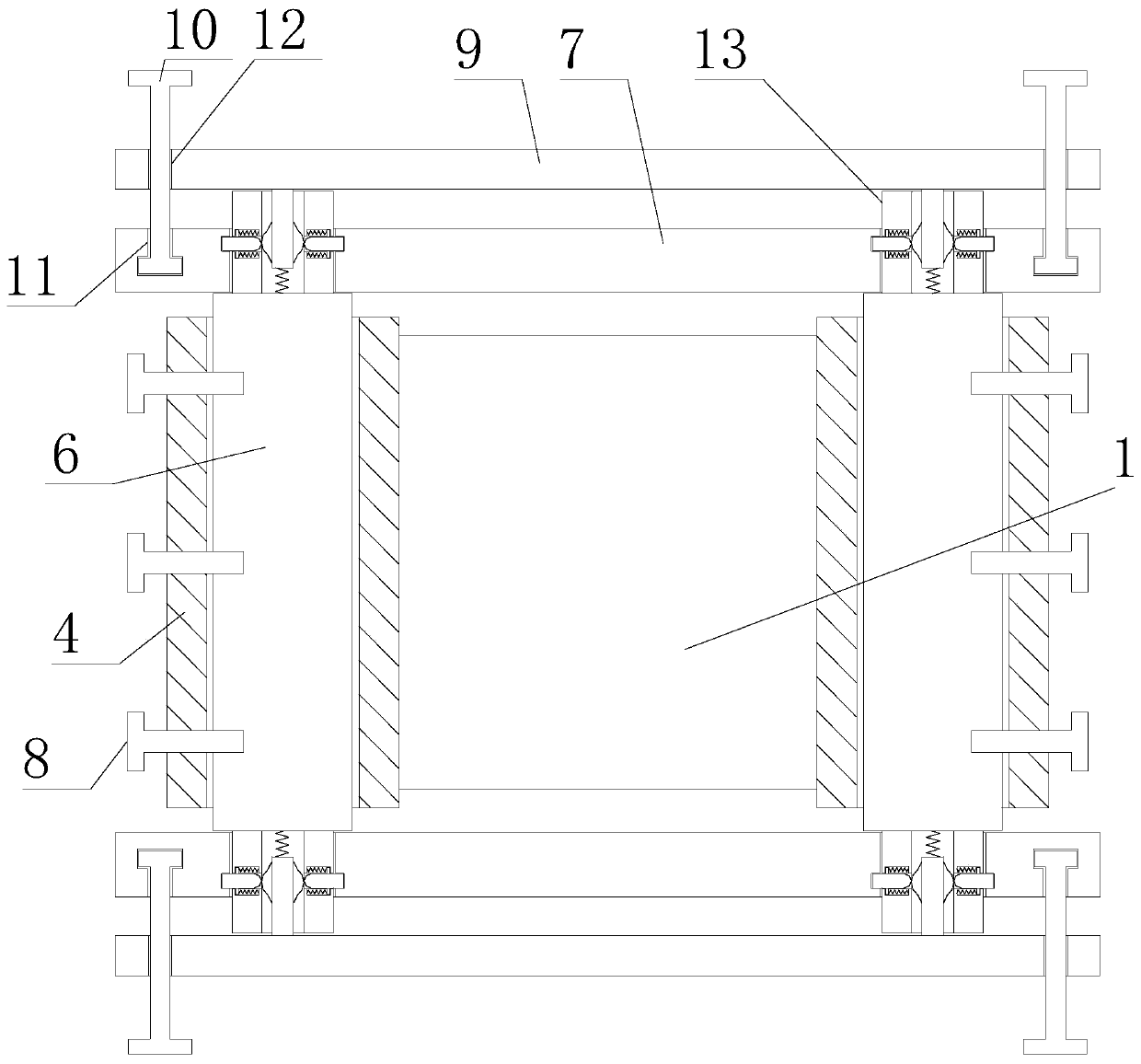 Hoisting and transporting device for aluminum plate coil