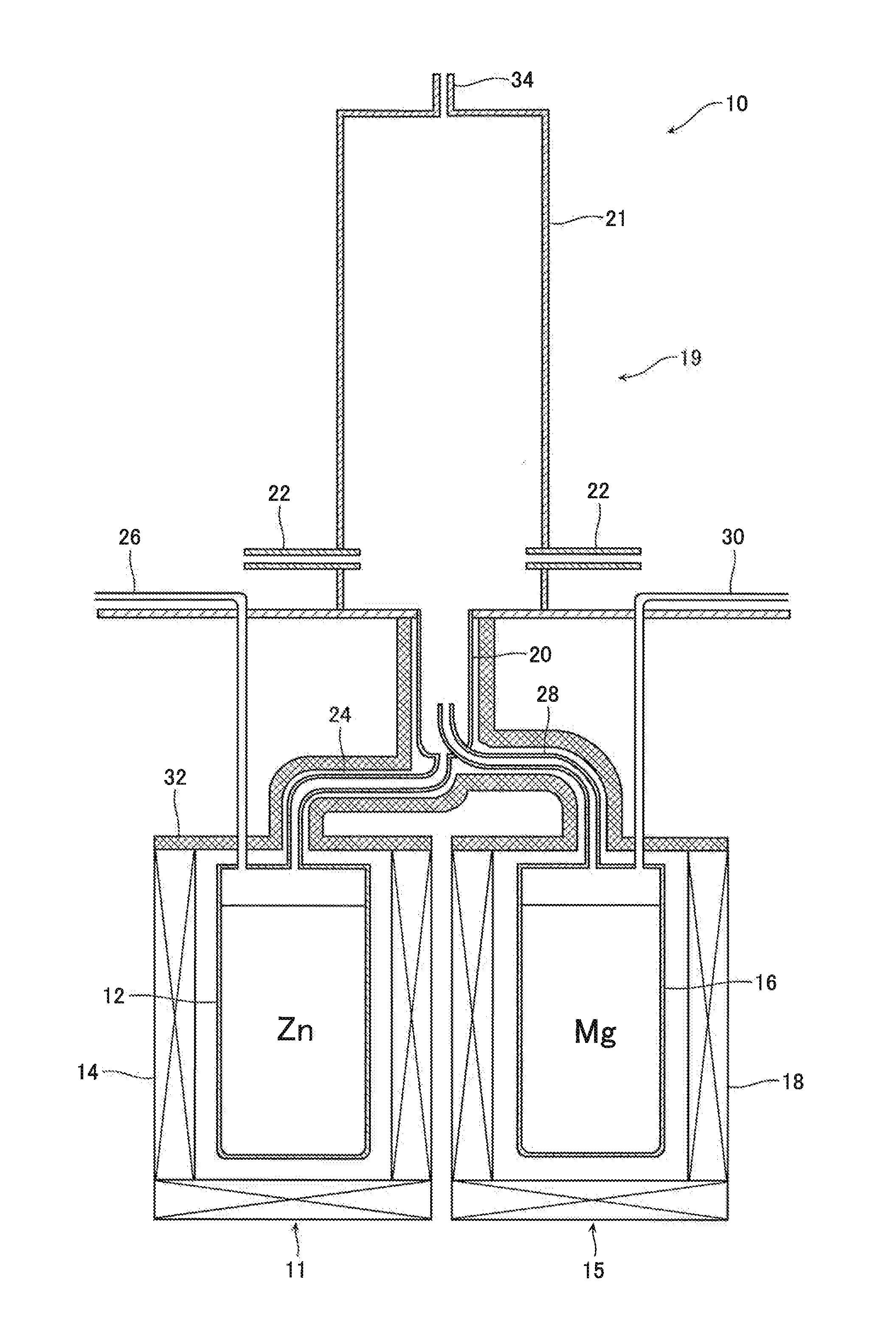 Method for producing magnesium-containing zinc oxide, magnesium-containing zinc oxide, and apparatus for producing same