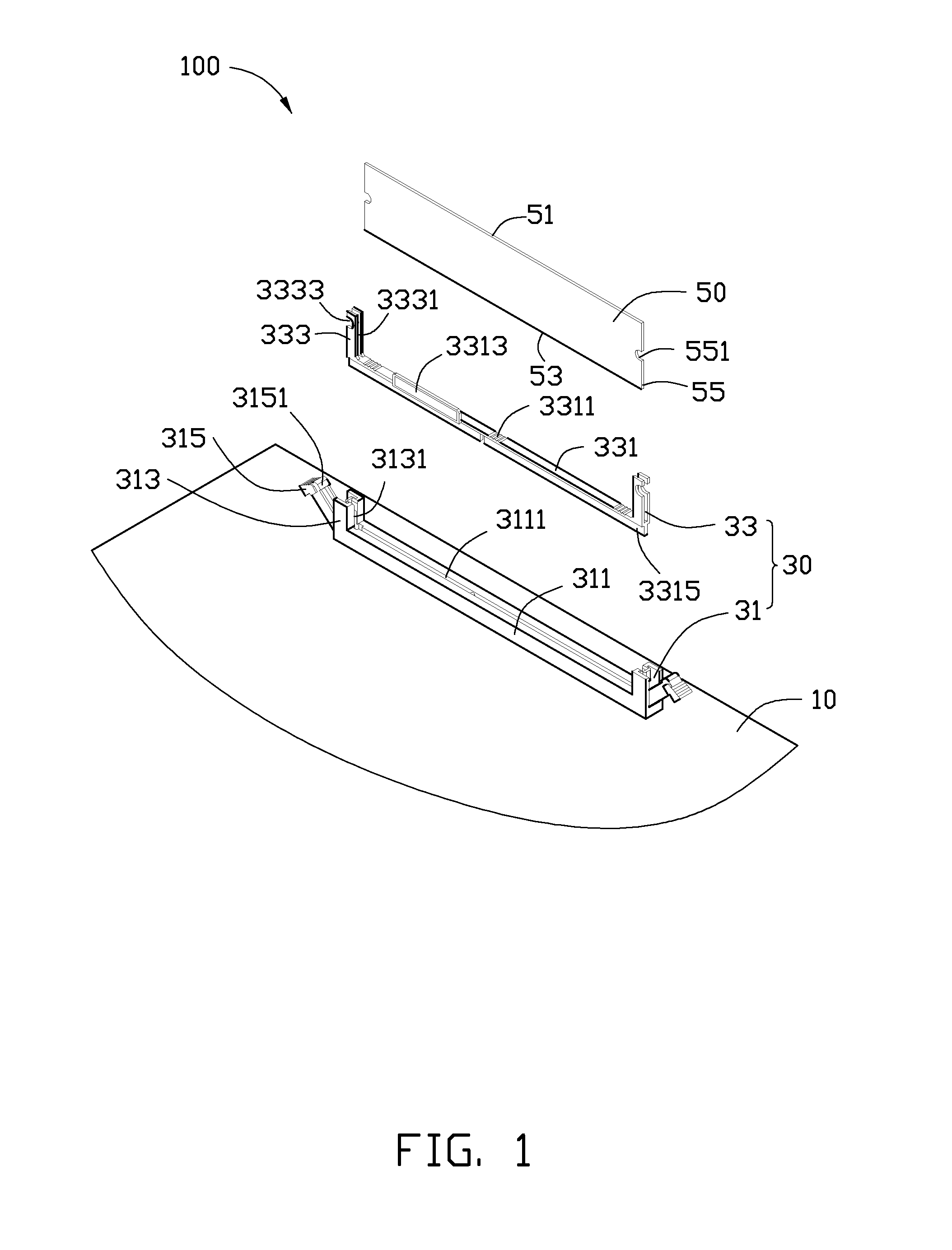 Memory module holder