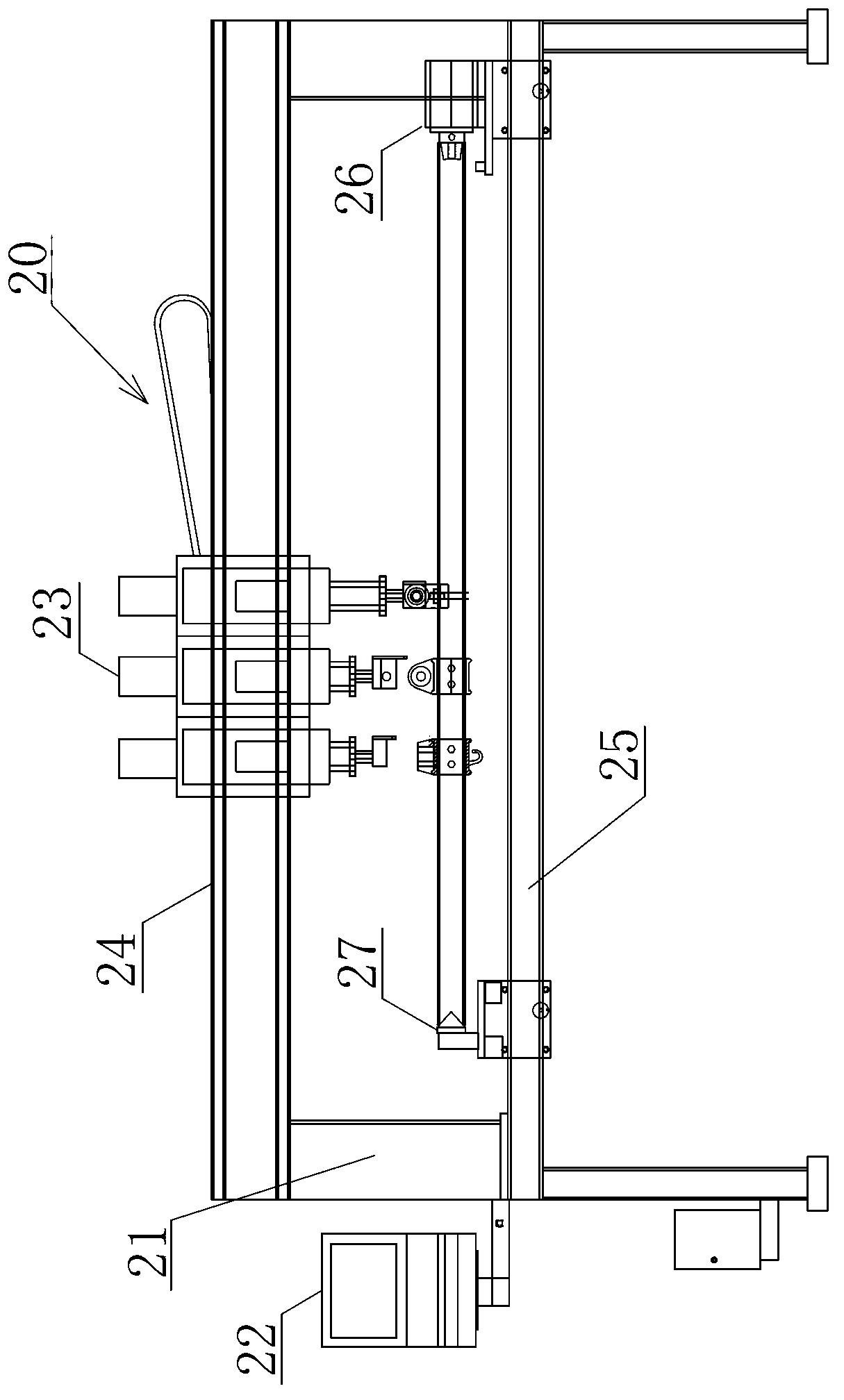 Catenary cantilever numerical control preassembly platform