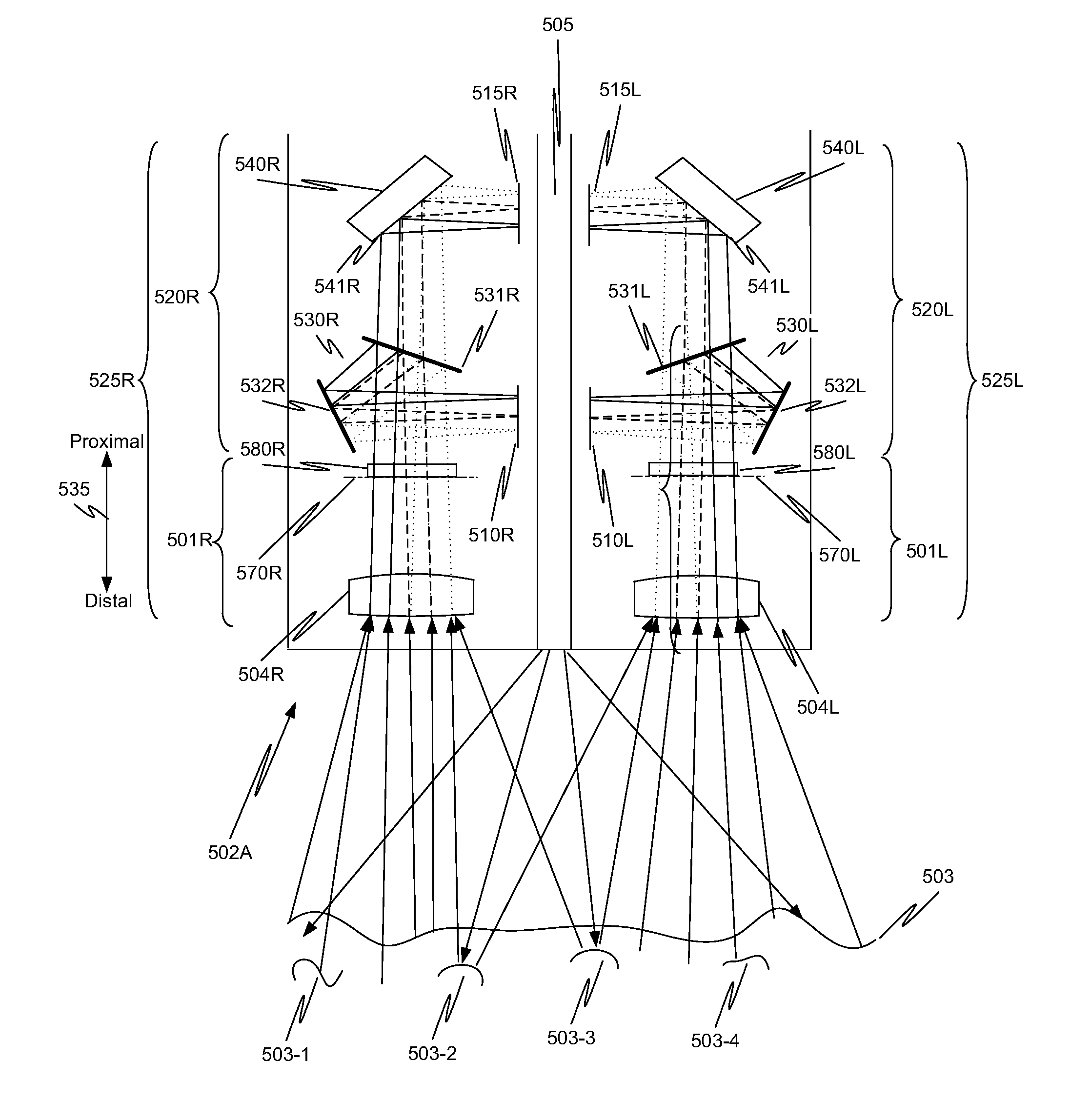 Increased resolution and dynamic range image capture unit in a surgical instrument and method