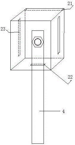 Protection apparatus for connecting part of grounding body and tower