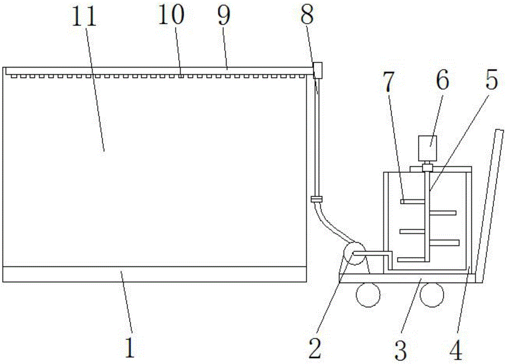 Manufacturing method for moss wall afforesting device