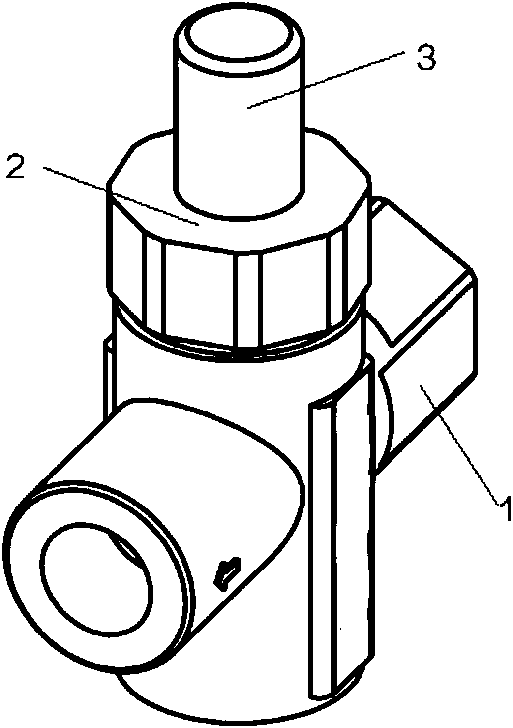 Novel low-flow-gas push button valve