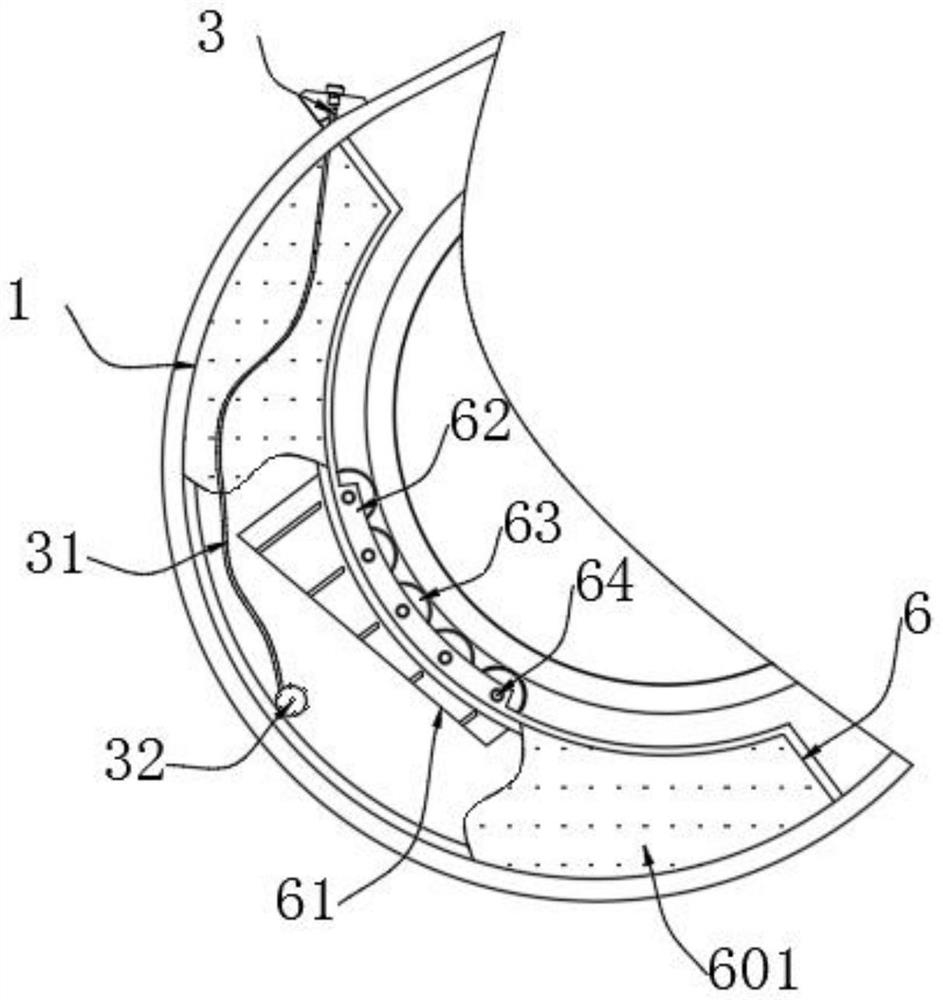 Chain transmission mechanism protective cover for warp knitting machine