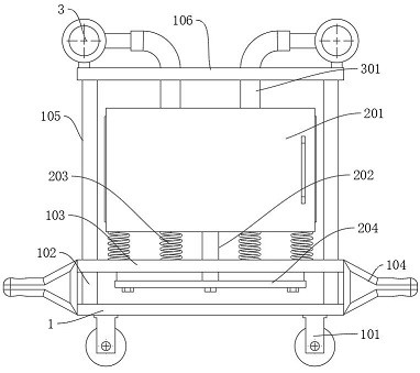 Bearing part transporting frame