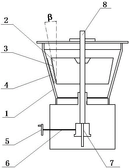 Conical-basket type shell breaking device used for walnut shell breaking machine