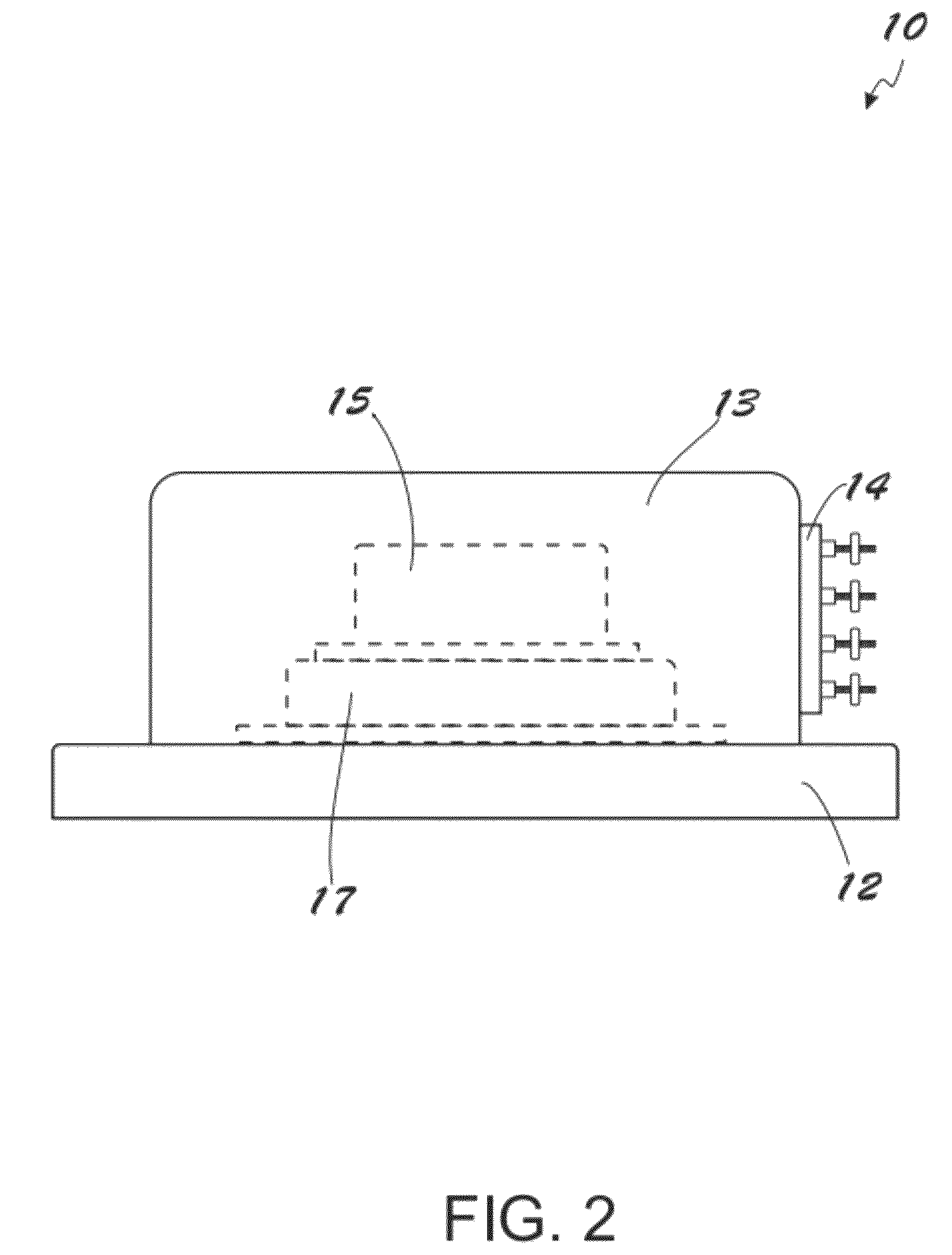 Displacement sensor with reduced hysteresis