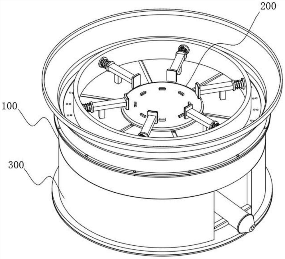 An arc-shaped structure fixing device for fixing cans in a packaging machine