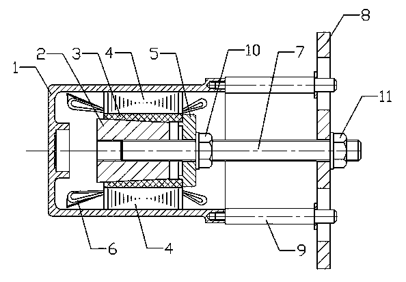 Device used for dismounting valve motor core