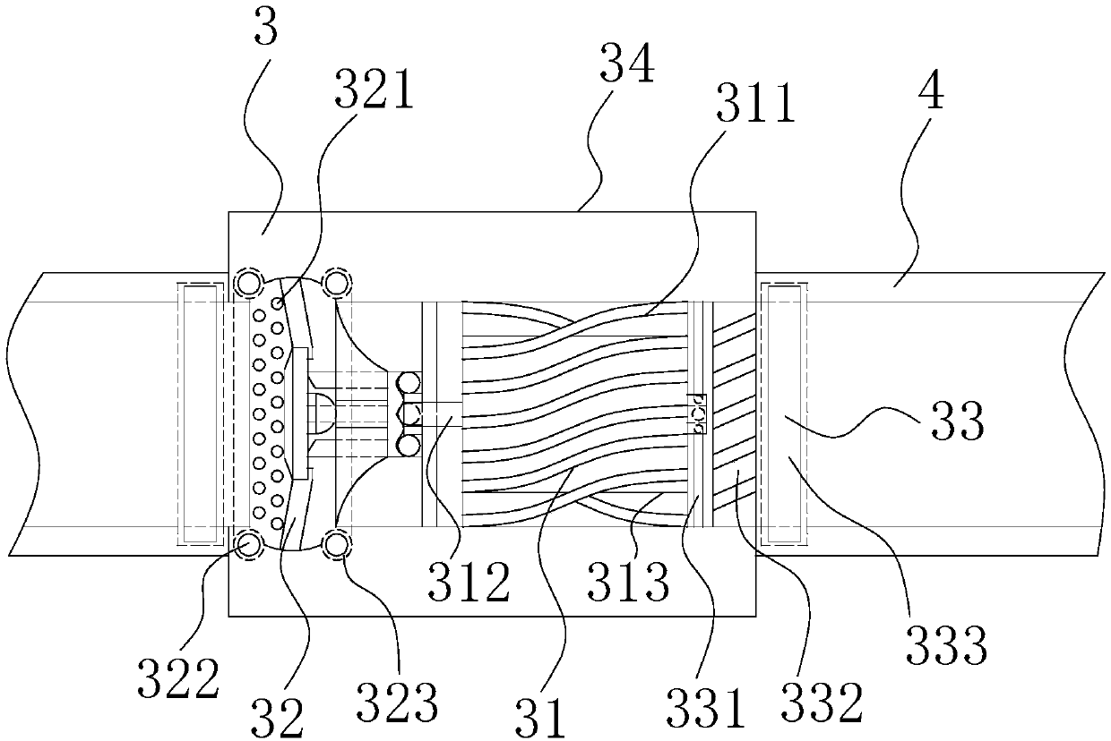 Balance adjustment device of printing and dyeing wastewater treatment equipment