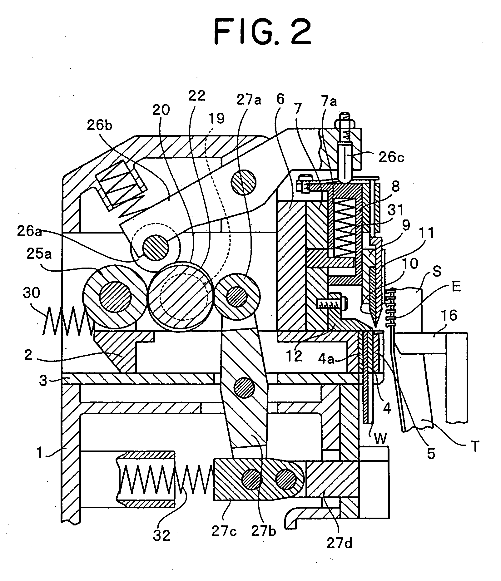 Feeding unit for engaging element metallic linear material in continuous manufacturing apparatus for fastener stringer