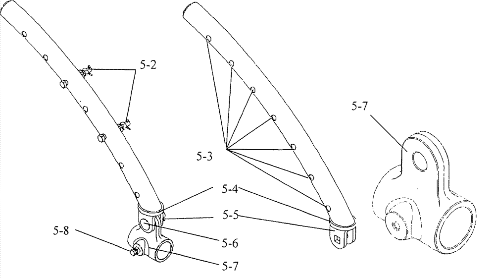 Push-off mode adjustable cantilever of overhead contact line equipment of electrified railway