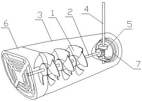 Ship underwater power device