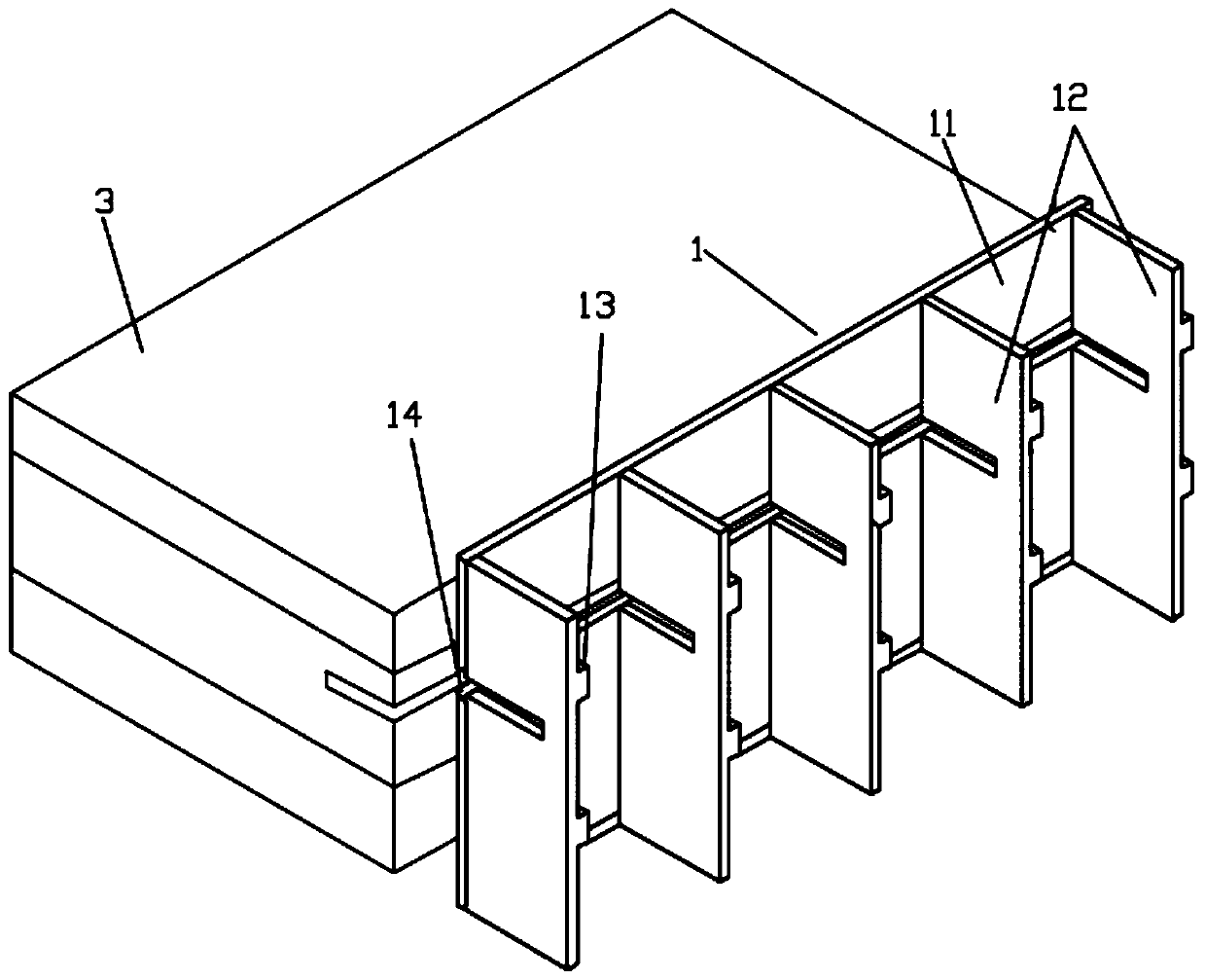 Water stop structure applied to concrete foundation construction and construction method