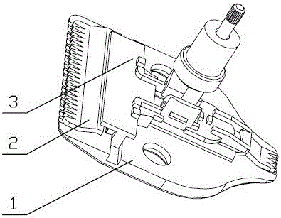 A magnetic suction type cutter head mechanism and hair clippers using the mechanism