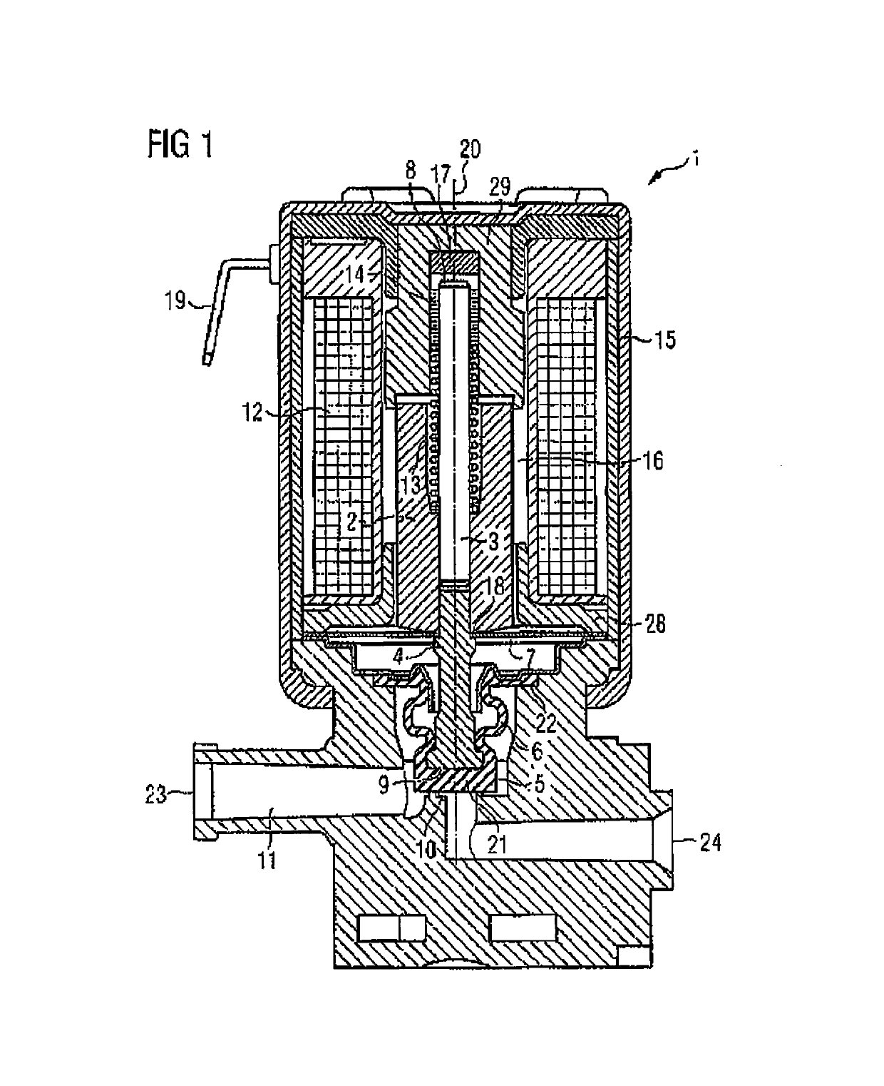 Electromagnetically operated valve