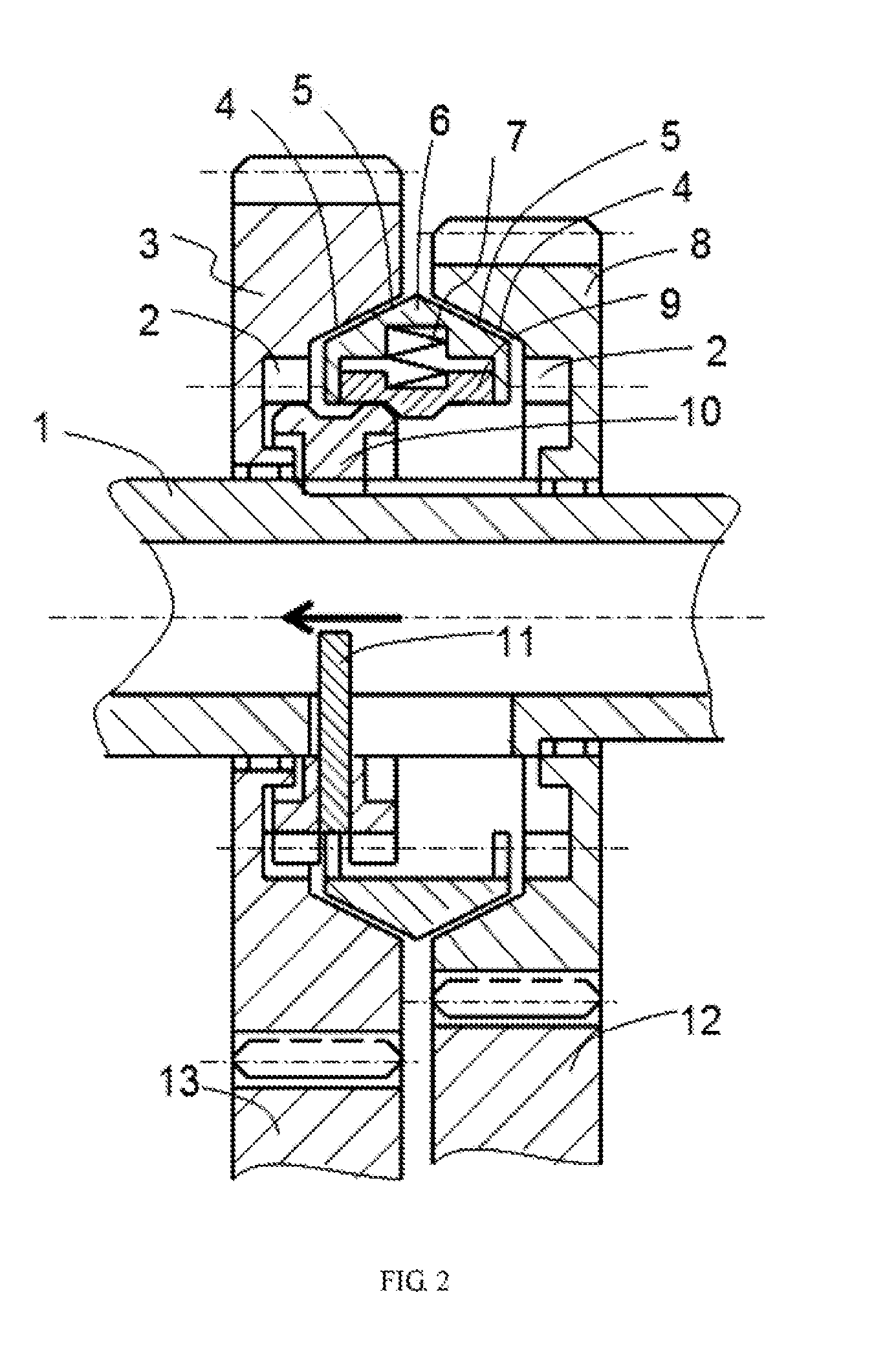 Built-in synchronizer and shift control mechanism thereof