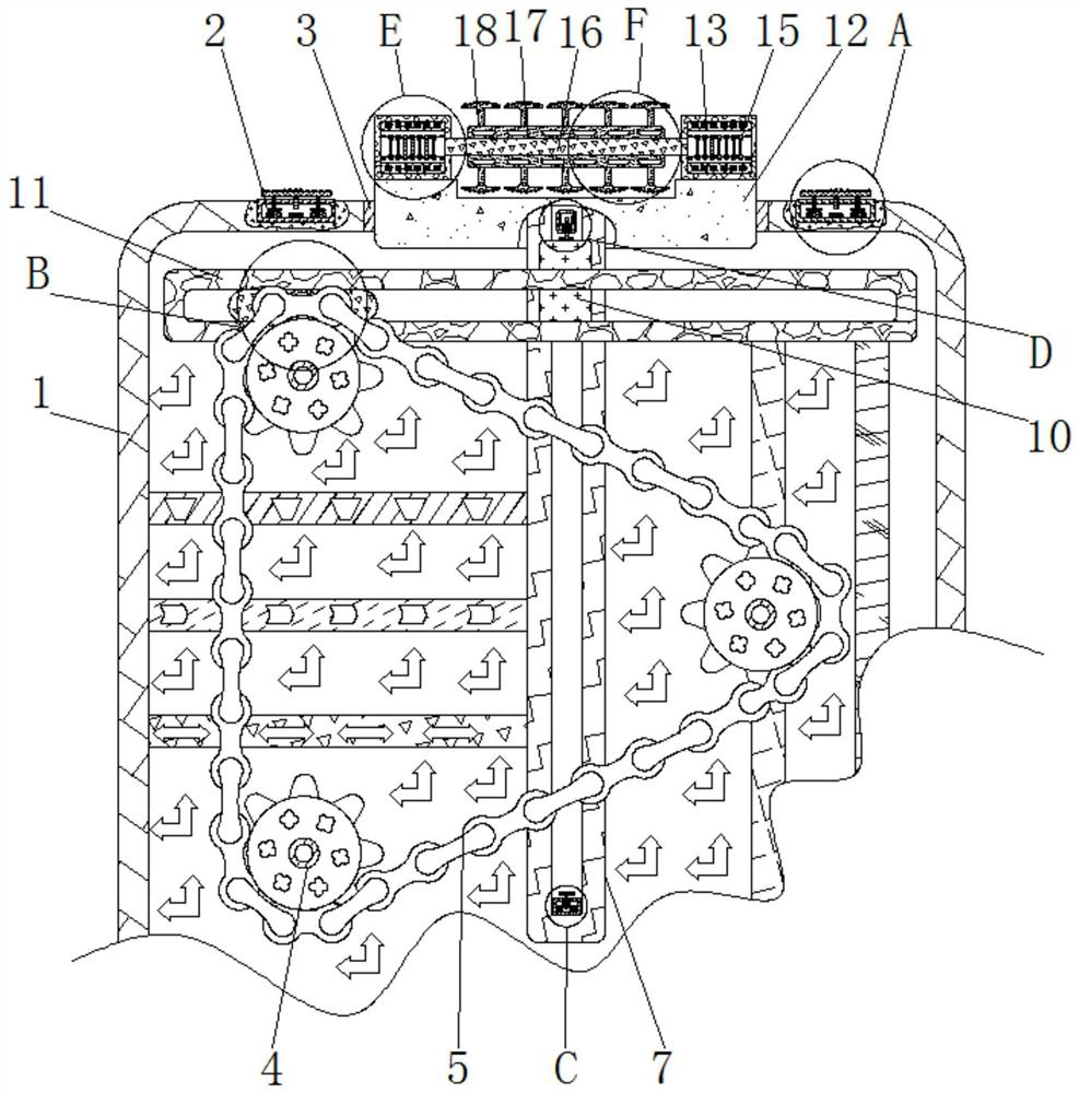 Protection device for sawteeth of agricultural ploughing and soil turning machine