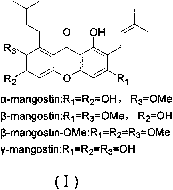 Novel synthesis method of mangostin