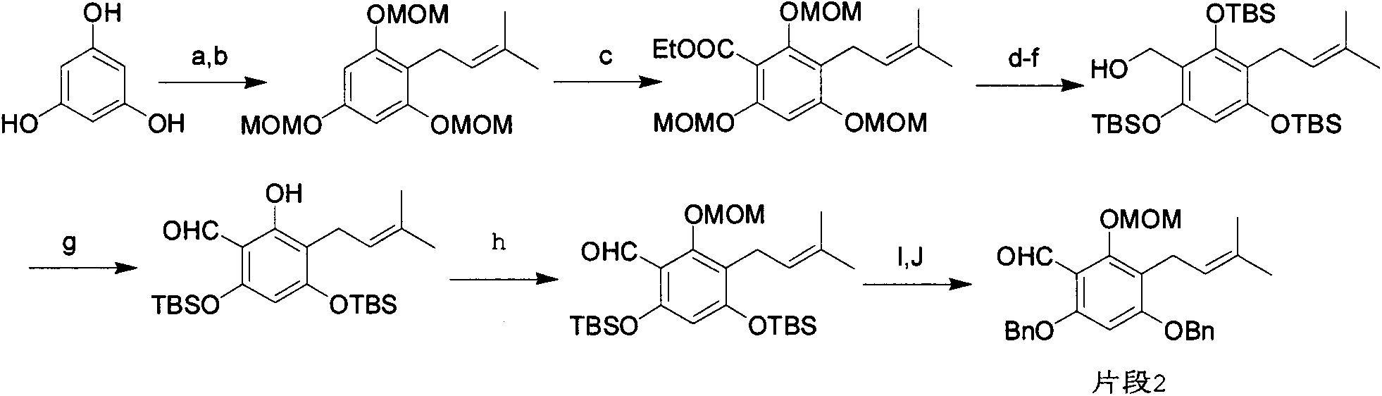 Novel synthesis method of mangostin