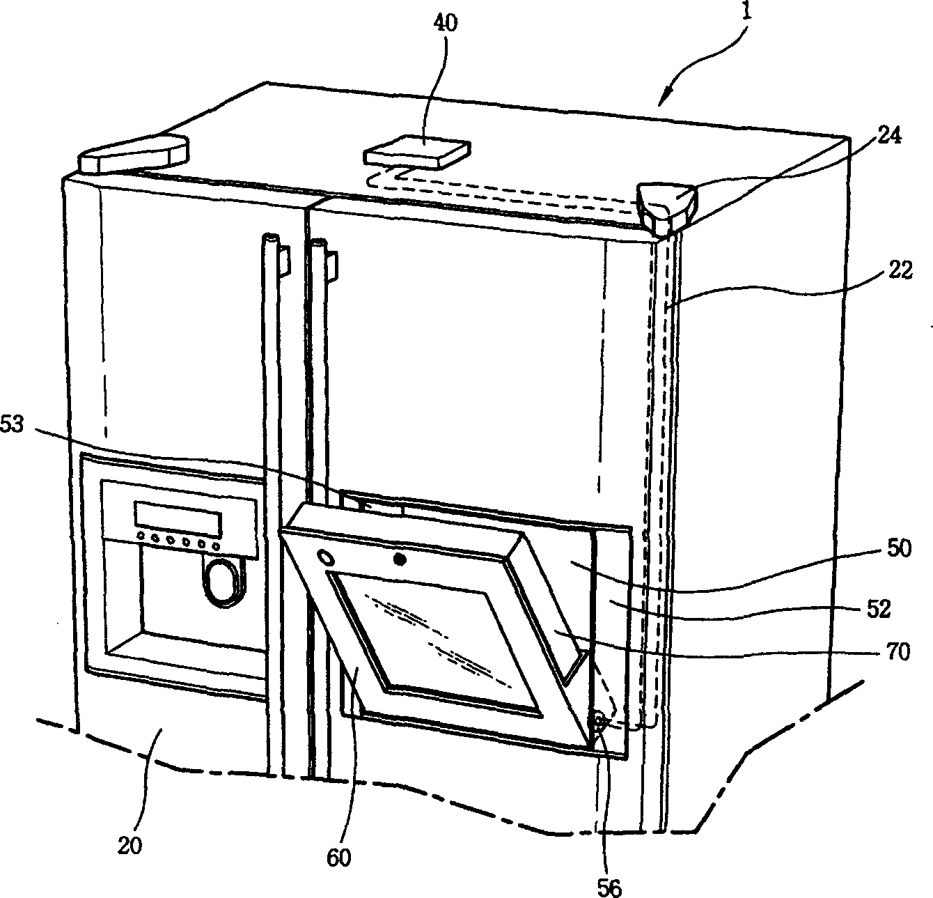 Refrigerator with refrigerator detachable terminal mounting casing