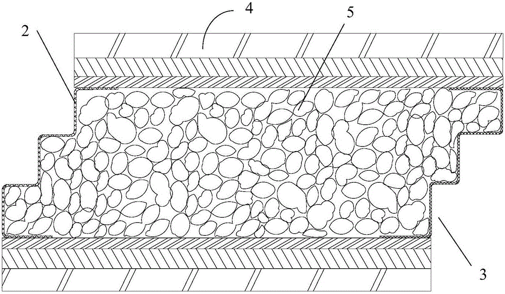 Fire-resistant lightweight particles and polyurethane filled wall panel and production method