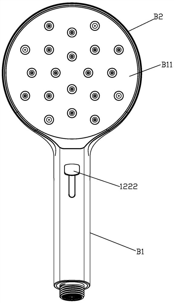 Water outlet device and shower head