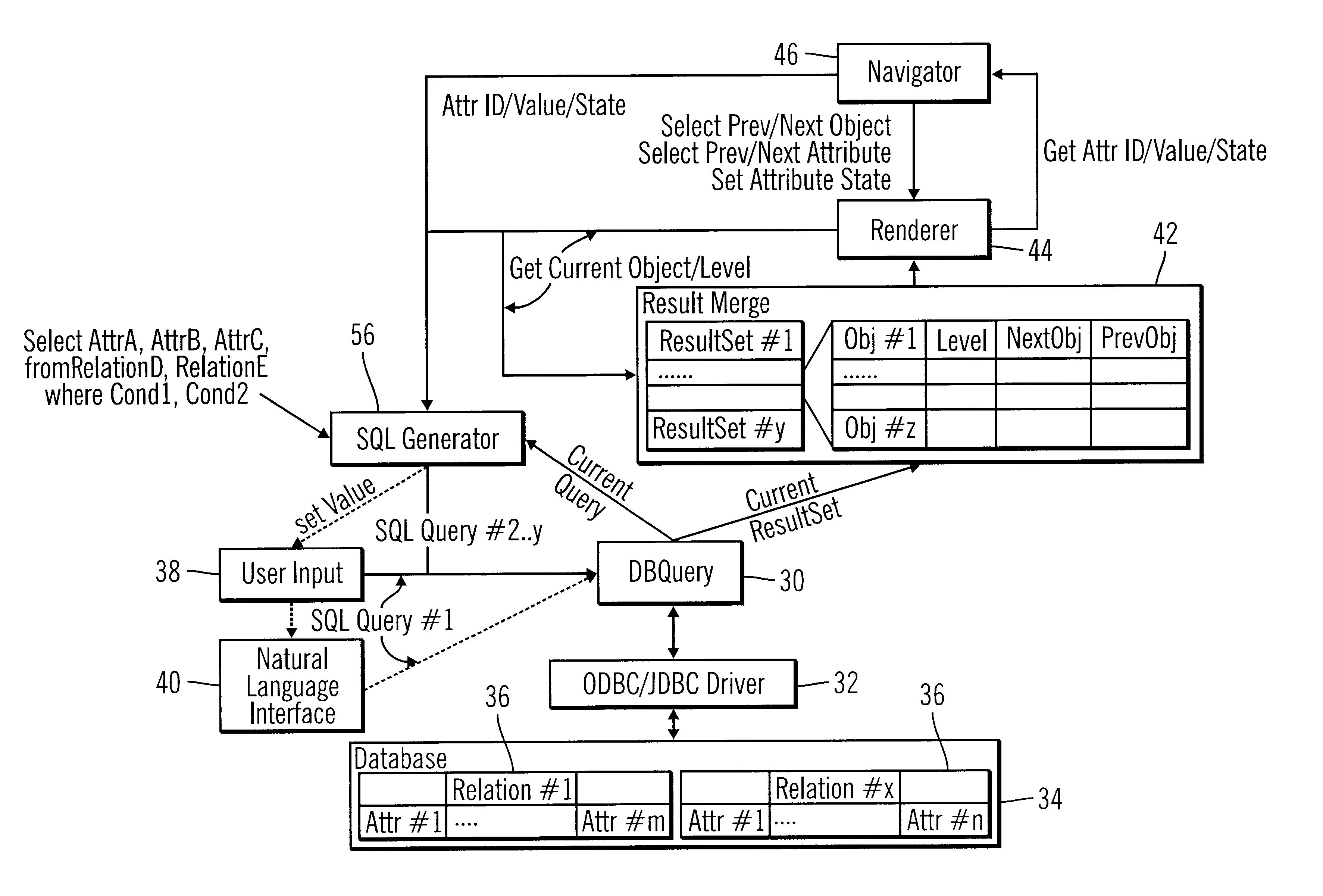 Method, system, and program for merging query search results
