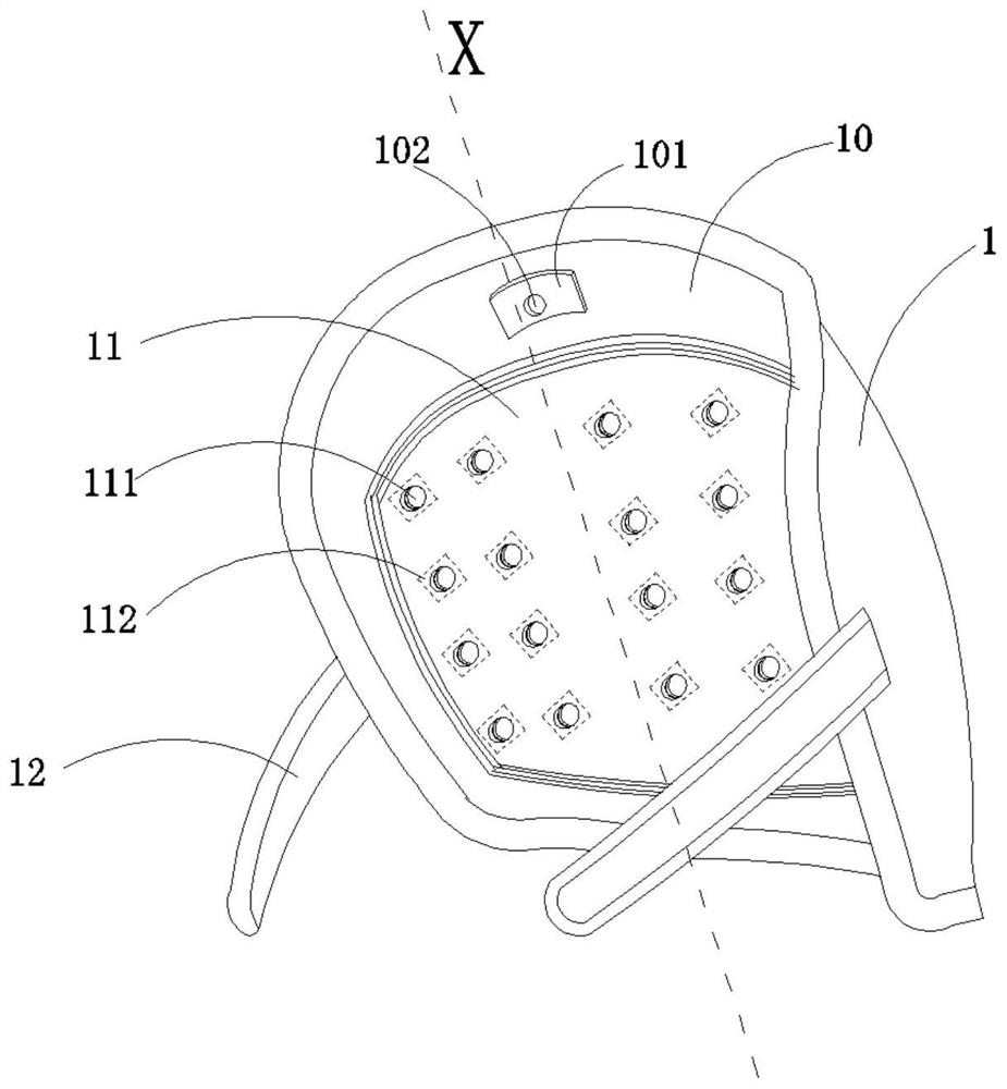 Based on full-spectrum LED lighting beauty device and electronic equipment