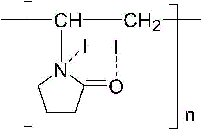 Method for measuring content of elemental iodine complexed in povidone-iodine