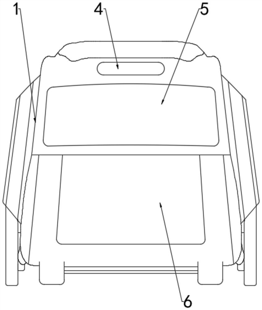 Cleaning device of road dead leaf recovery vehicle