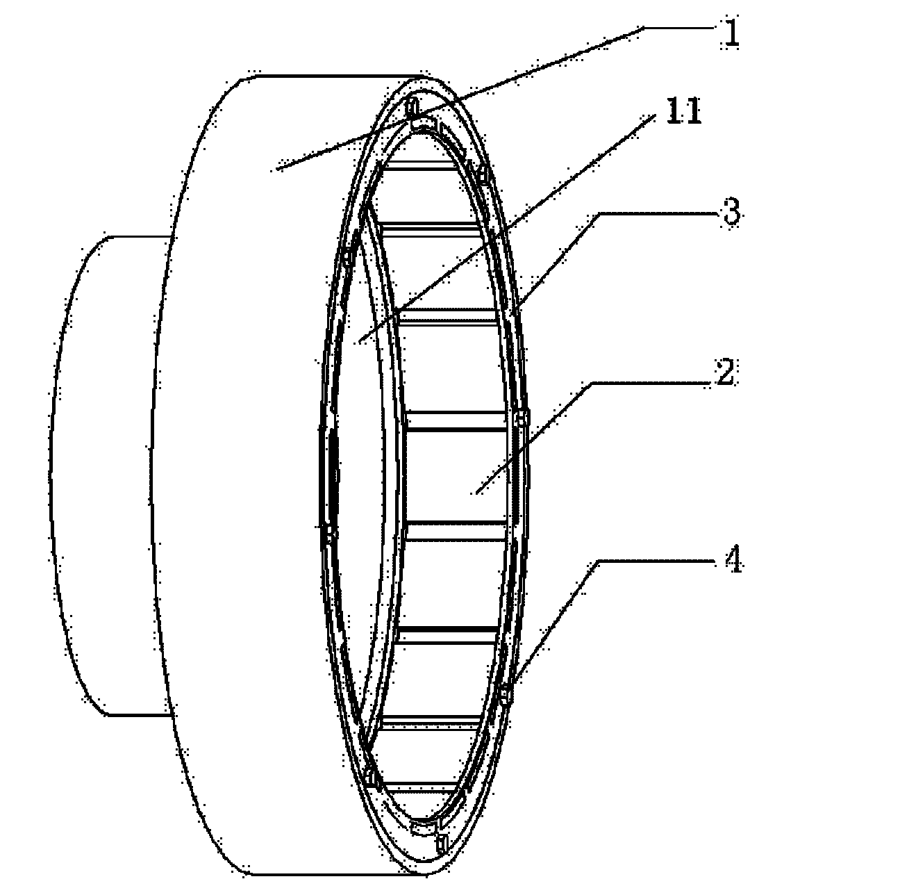 Motor rotor of permanent-magnetic synchronous tractor