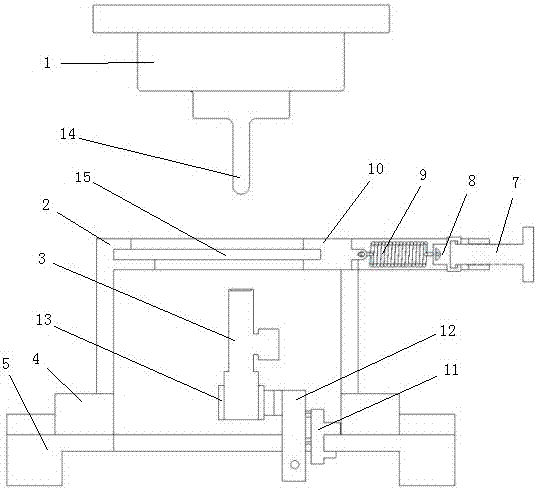 Friction and wearing test device with tension and compression mechanisms and test method