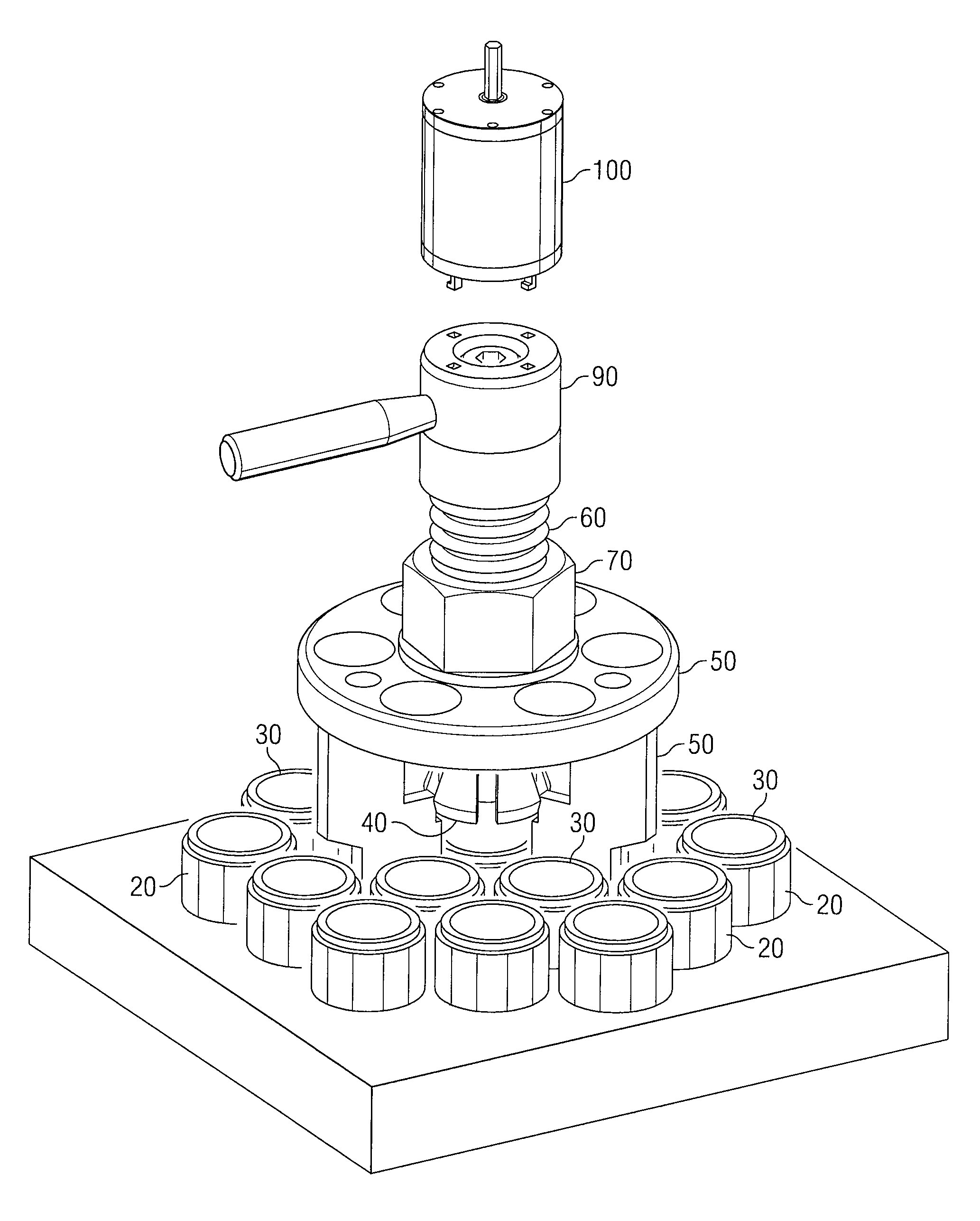 Rotary mechanical vibration mechanism