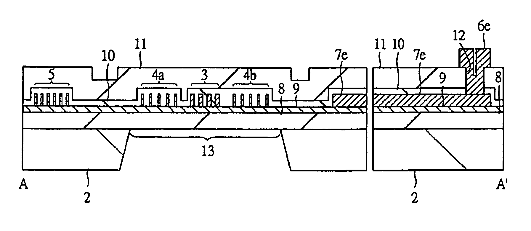 Flow sensor using a heat element and a resistance temperature detector formed of a metal film