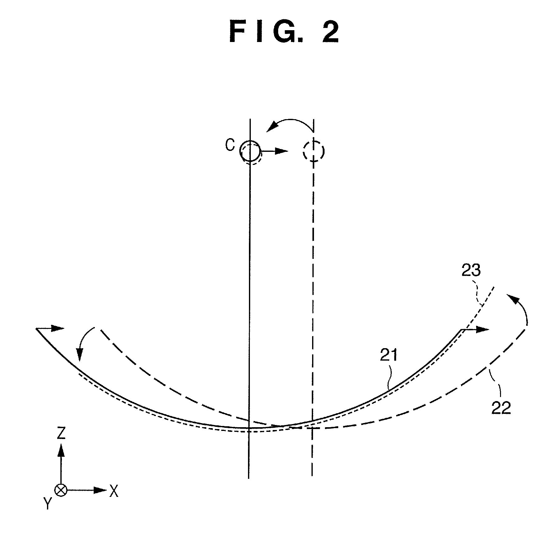 Apparatus for moving curved-surface mirror, exposure apparatus and device manufacturing method