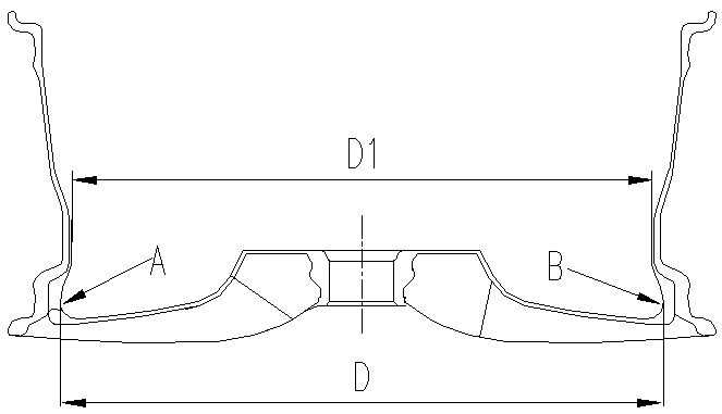 Inner cavity diameter measuring device of hub