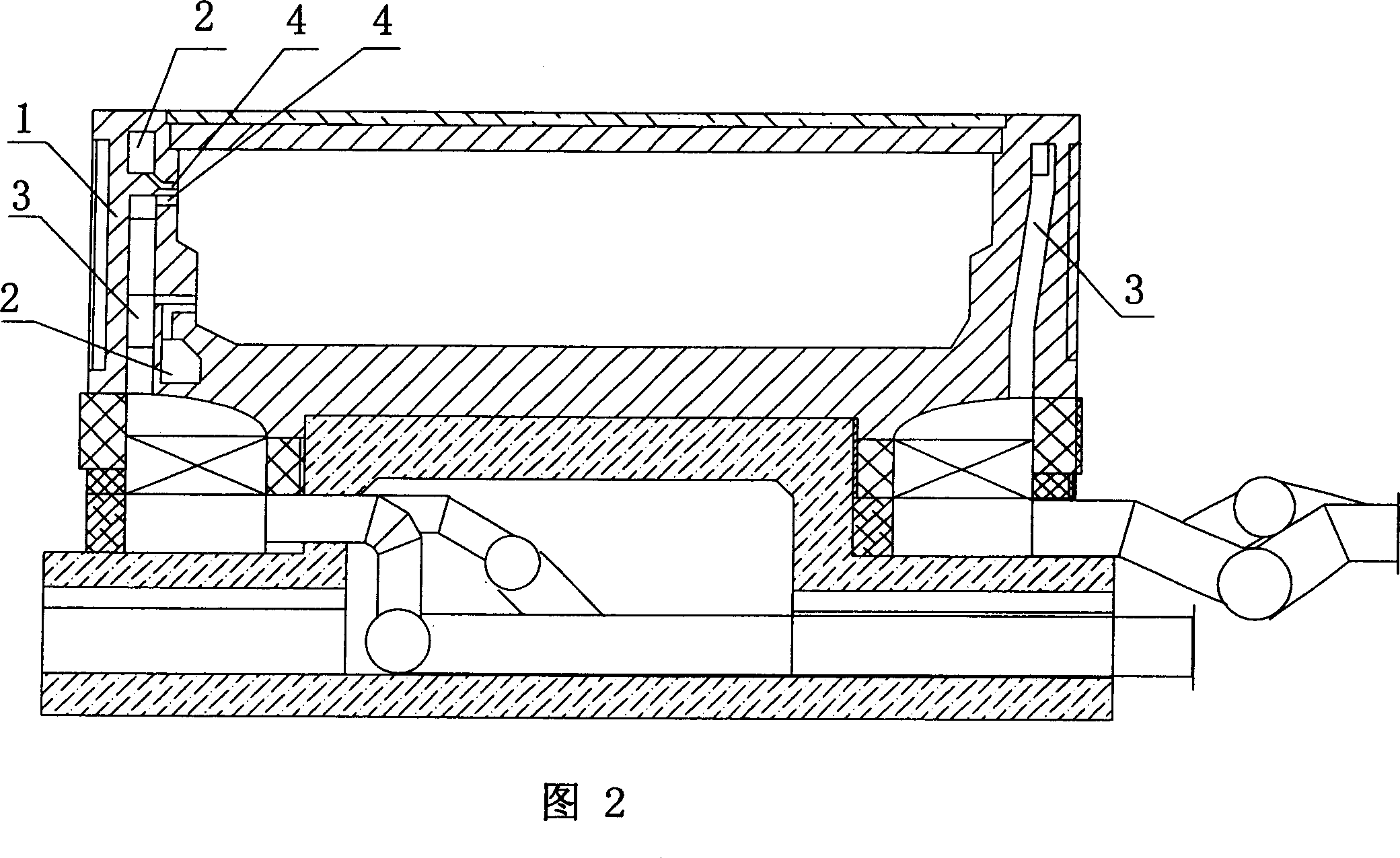 Construction method for burner, air channels, gas flues inside furnace wall of heating furnace in heat storage type