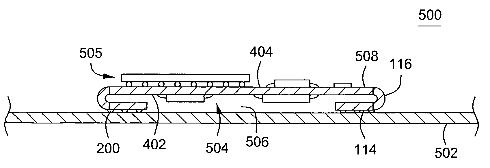 Multiple package module using a rigid flex printed circuit board