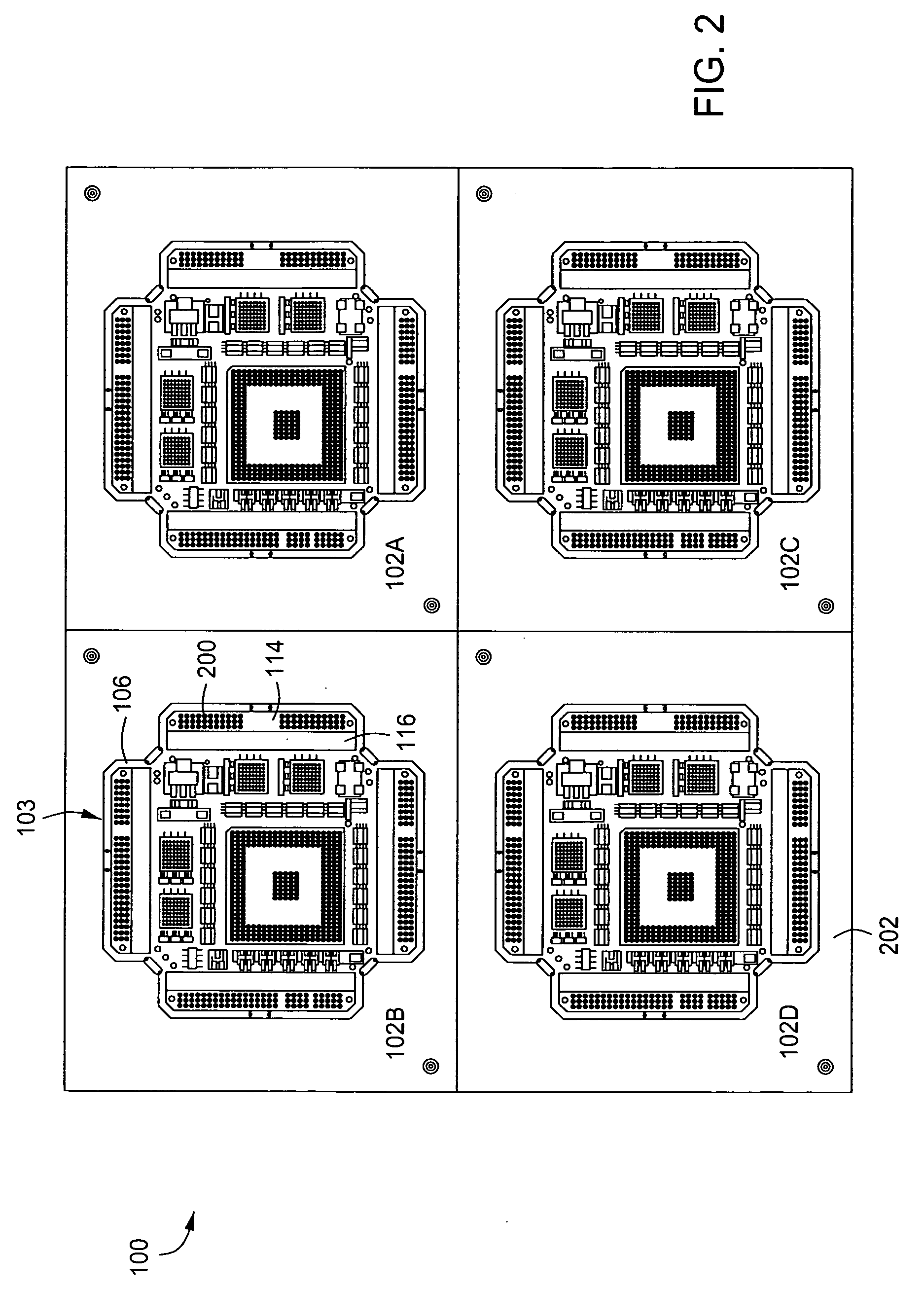 Multiple package module using a rigid flex printed circuit board