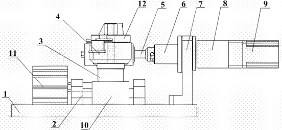 An automobile self-adjusting arm rear end cover adjusting device