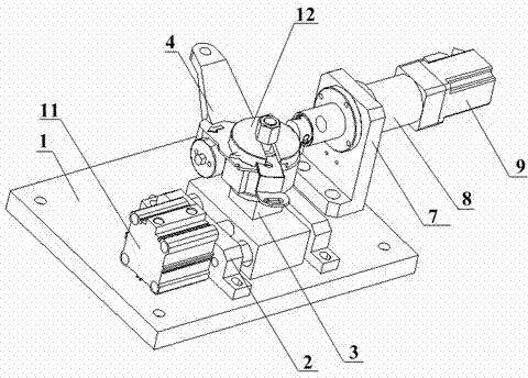 An automobile self-adjusting arm rear end cover adjusting device