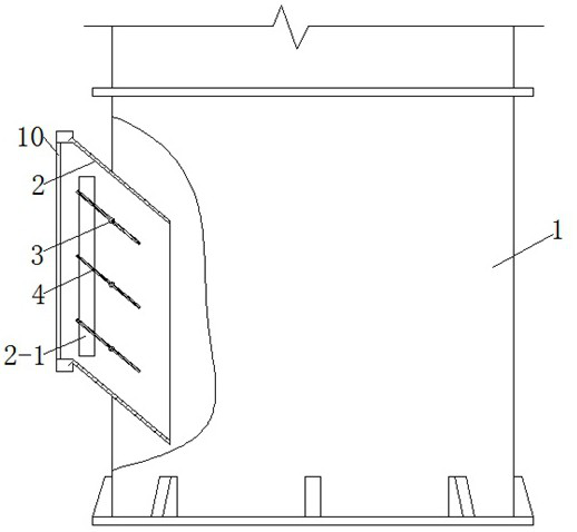 Desulfurizing tower air inlet device