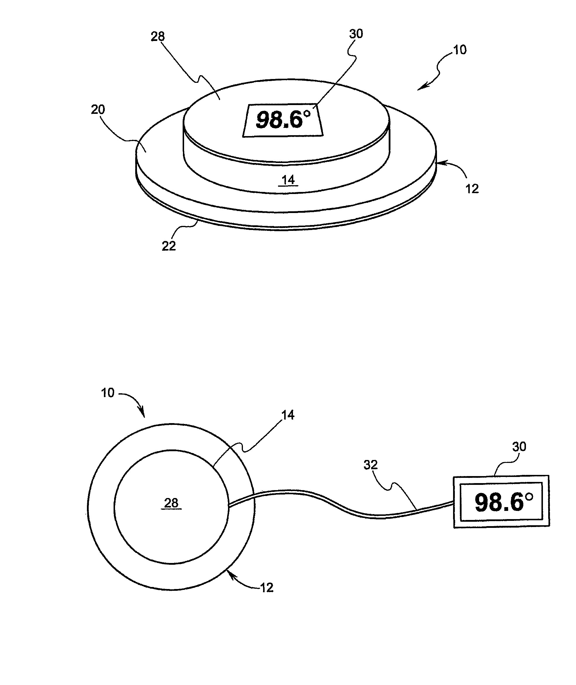 Temperature patch and method of using the same