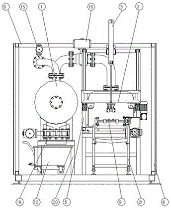 Vacuum boiling cutting removing device