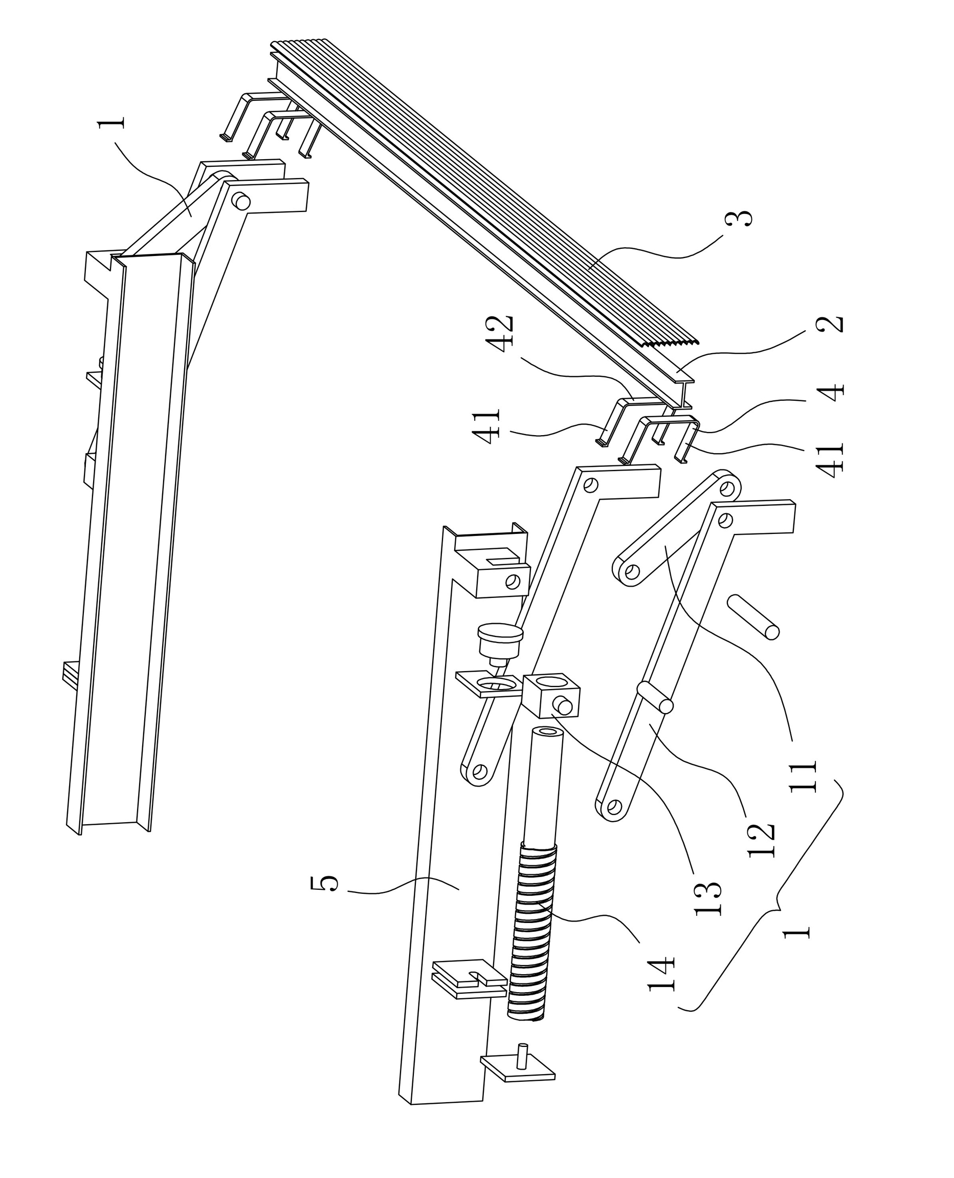 Anticollision device for rear of truck
