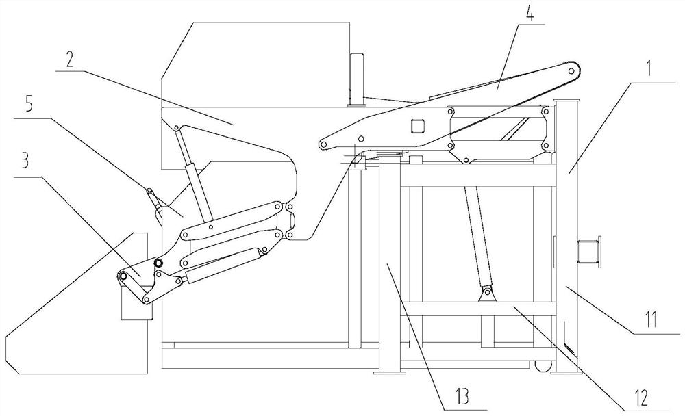 Horizontal direct pressure garbage compression equipment