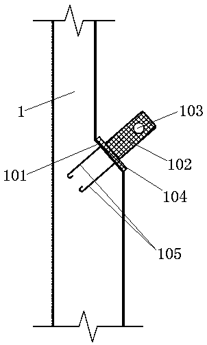 Enclosure component of fabricated underground structure and connecting structure of enclosure component and arched plate